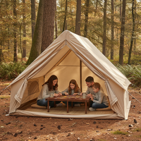 Outdoor Triangle Camping Rainproof Tent Canopy for Dining BBQ Windproof Sunshade