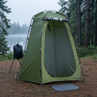 Portable Privacy Tent Windowed Camping Privacy Shelter Green Foldable Carrying Bag Portable Shower Tent for Washing