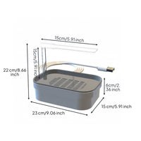 Bird Bath with Spray Bar USB-Powered Bird Bath with Pump Pet Supply Circulating Compact for Small Birds, Cage, Aviary
