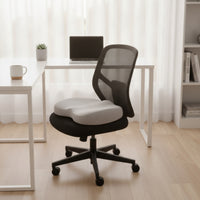 Gel Cushion with Cover Contoured Chair Pad Breathable for Wheelchair