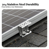 Rustproof Stainless Steel Solar Drainage Clip Prevents Dust Accumulation Solar Panel Drainage Clip Weather Resistant Anti-Clogging for Maintenance Technicians, Property Owners, DIY Enthusiasts, Outdoor, Rooftops, RV Roofs