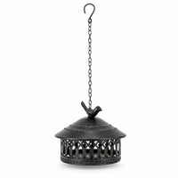 Bird Finial Hanging Bug Coil Holder Openwork Iron Bug Coil Holder Perforated Ash Catcher Ventilated for Garden, Camping