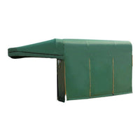 Single Piece 3 Wheel Tricycle Shelter Green Awning Material Cloth Side Panels Electric Tricycle Canopy Tarp