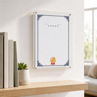 Acrylic A4/A5 Certificate Photo Frame with Stand or Wall Mount