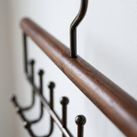 Cavvry Wooden Wave Hanger for Straps, Belts, Scarves, and Underwear