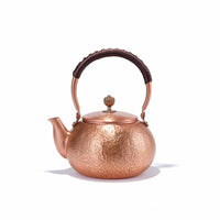 Traditional Copper Tea Kettle Artisanally Made Hammered Copper Kettle Rust Resistant for Collectors