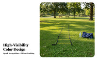 Foldable Agility Ladder Portable Speed Ladder Flexible Basketball Training Equipment Long-Lasting for Athletes, Kids, Outdoor, Gym, Home Workout