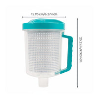 Pool Leaf Canister Clear Body Pool Leaf Collect-Through Design Debris Collector Canister