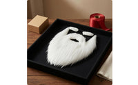 Santa Beard Set Elastic Straps White Santa Costume Beard Soft-Textured