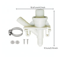 RV Toilet Water Valve Kit Pedal-Flush RV Toilet Valve with Filters for Campers