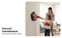 Smart Music Boxing Target Five Pads Wall-Mounted Boxing Target Interactive Punching Game Digital Counter Bluetooth Punching Pad