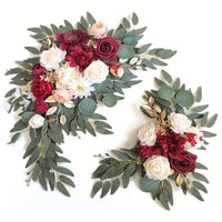 Artificial Chair Back Flower Bouquet for Wedding and Event Decoration