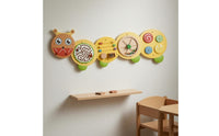 Activity Board Learning Wall-Mounted Wooden Activity Board Horizontal for Children