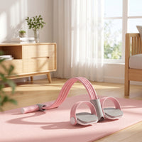 Soft Foam Pedal Puller with Resistance Tubes Multifunction Pedal Resistance Instructor Compact Exercise Machine Portable for Beginners