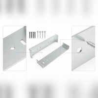 2 Pieces Mailbox Mounting Bracket Aluminum Mailbox Bracket with Screws Hardware Heavy-Duty Universal for Outdoor