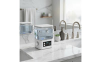 High Pressure Pulsating Stream Oral Irrigator Handle Electric Countertop Oral Water Cleaner 3 Cleaning Modes for People with Tooth Alignment Aids