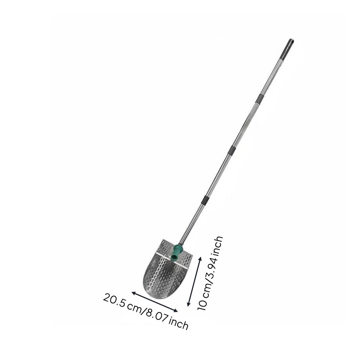 Serrated Edge Sand Rake Detachable Design Stainless Metal Shore Sifter Heavy Duty Long Handle Sand Digger for  Metal Detectorists