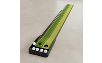 Portable Golf Putting Mat Easy to Stow Indoor Putting Green Realistic Turf Feel Golf Return Practice Aid Target Lines for Office