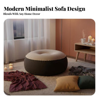 Foldable Inflatable Chaise Lounge multi-functional Use Scontour Recliner Portable Air Sofa Quick Inflation for Adults, Homeowners, Students, Bedroom, Balcony, Indoor, Living Room