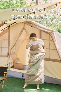 可拆洗内胆睡袋户外保暖露营午休旅游帐篷成人大人单人可拼接双人