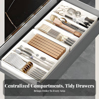 8 Pieces Expandable Compartment Organizer adaptable for Desk, Office Workers
