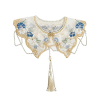 Shoulder Cape Traditional Faux Collar Colorful for Costume Parties