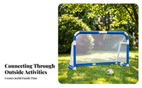 Kids Soccer Goal Athletic Gear Foldable Soccer Goal Compact Tubulars Frame for Practice