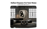2 Pieces Minimalist Italian Design Marble Top Table Set Space-Saving Nesting Coffee Table Set Stable Support Modern High Low Coffee Tables Rounded Safety Corners for Apartment Dwellers, Interior Decorators, Adults, Living Room, Lounge Area, Small Areas