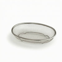 Fruit Basket Stainless Steel Wire Mesh Basket Oval for Home Organizers