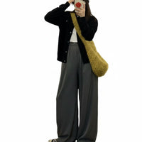 Autumn Winter Design Fuzzy Shoulder Bag Large Capacity Soft Shoulder Bag Cute for Young Adults, Teenagers, Daily Use, Casual Outings, School