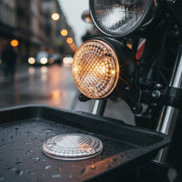2 Pieces ABS Plastic Turn Indicator Lens Cover Long-Lasting Motorcycle Blinker Lens for DIY Mechanics