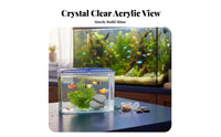 Acrylic Aquatic Creature Breeding Box Fry Protection Aquatic Creature Breeding Box Aquatic Habitat Breeder Container Vented Lid