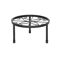 4 Pieces Metal Plant Stand Set Sturdy Wrought Iron Flower Pot Holder Wrought Iron Pot Holder Set Decorative Design for Balcony