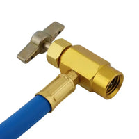 Air Conditioning Charging Hose with Pressure Gauge Flexible for Garage, DIYers
