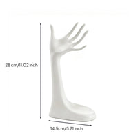 Resin Mannequin Hand Jewelry Organizer Stand Smooth Hand Jewelry Display Holder Modern Minimalist for Jewelers, Collectors, Photo Shoots