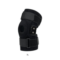 Stabilizing Knee Brace with Side Stabilizers Encompassing Adjustable Knee Brace Orthopedic Leg Stabilizer Elastic for Athletes, Runners, Recovery, Sports