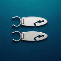2 Pieces Hook Shaped Paddle Board Clip Extended Stand up Paddle Clip Plastic Boat Hardware White