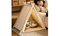 Cat Tent Bed Portable Pet Tent Non-Slip Bottom Foldable Cat House for Cats