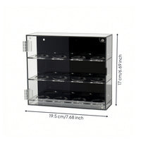 Dustproof Golf Ball Display Case Transparent Golf Ball Display Cabinet Acrylic 12-Slot for Collectors, Golfers, Game Room, Office, Shelf