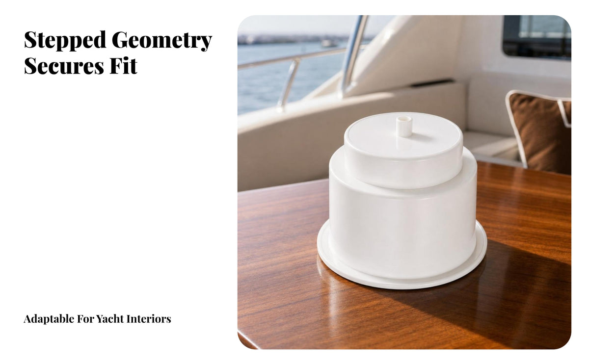 Marine Cup Holder | , Flush Mount Flange Design, Boat Drink Holder, for Boats