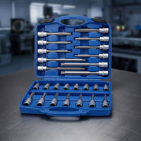 26 Pieces Screwdriver Socket and Bit Set Heavy-Duty Screwdriver and Socket Set Tool for Mechanics, Amateur Repairers, Garage, Workshop