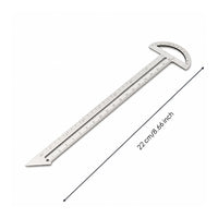 Multi-Purpose Stainless Steel Ruler Long-Lasting Slim Measuring Ruler Rigid Metal Straight Edge Smooth Silver Finish
