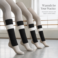 Women's Thermal Knee Warmers Long Tube Wool Lined Thickened Over-the-Knee Leggings