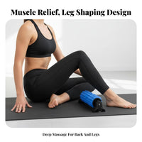 Deep Tissue Massage Wall-Mounted Foam Roller 3D Floating Points Textured Flexibility Roller High-Density Solid Core Suction Cup Back Massager Spine Protection Design for Athletes, Yogis, Home Gym