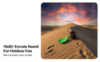 Multi-Surface Use Grass Toboggan adaptable-terrain Plastic sled Thickened Design Sliding Board Built-in Handles for Children, Adults, Families, Grassy Slopes, Sand Dunes, wintry precipitationy Hills, Backyard