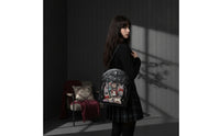 Ita Backpack with Transparent Panel Wing-Shaped-Wing Gothic Backpack Edgy Bag Sturdy for Cosplayers, Teens