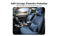 Full Car Seat Cover Set Easy to Clean Full Wrap Upholstery Set Machine Washable