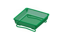 Unobstructed Design Ground Bird Feeder Tray Powder Coated Metal Mesh Bird Feeder Easy to Clean Rust-Resistant for Garden Owners, Yard, Patio