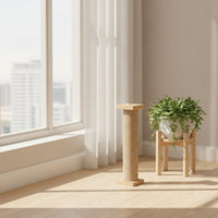 Wall-Mounted Cat Scratching Column Space-Saving Wall-Mounted Cat Scratcher Vertical for Cats