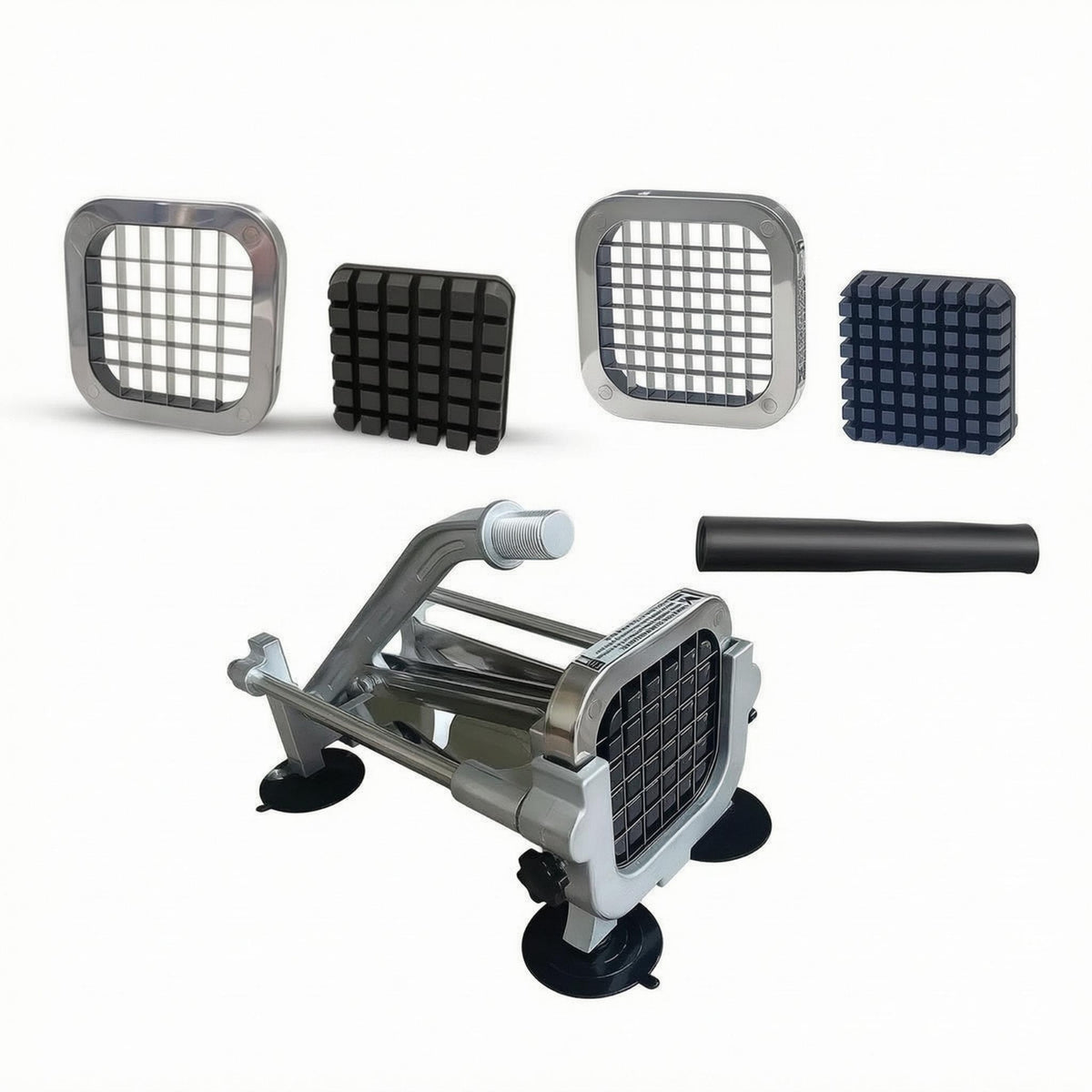 Manual Vegetable Strip Cutter Lever Handle Suction Cup Vegetable Cutter Metal Frame